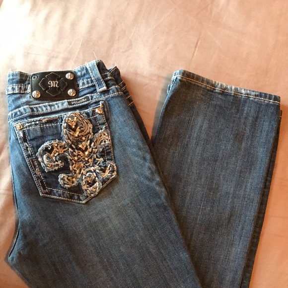 Miss Me Bootcut Jeans 32 (juniors 11) - Picture 2 of 11